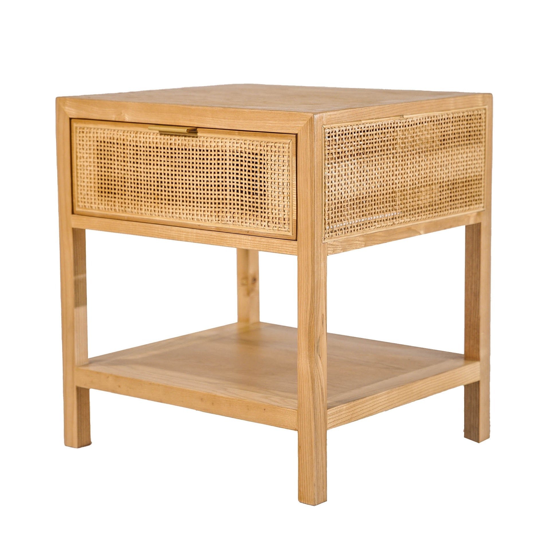 Mesa Auxiliar de Ratán - Natural (Medidas 50.0 L x 45.0 W x 55.1 H)