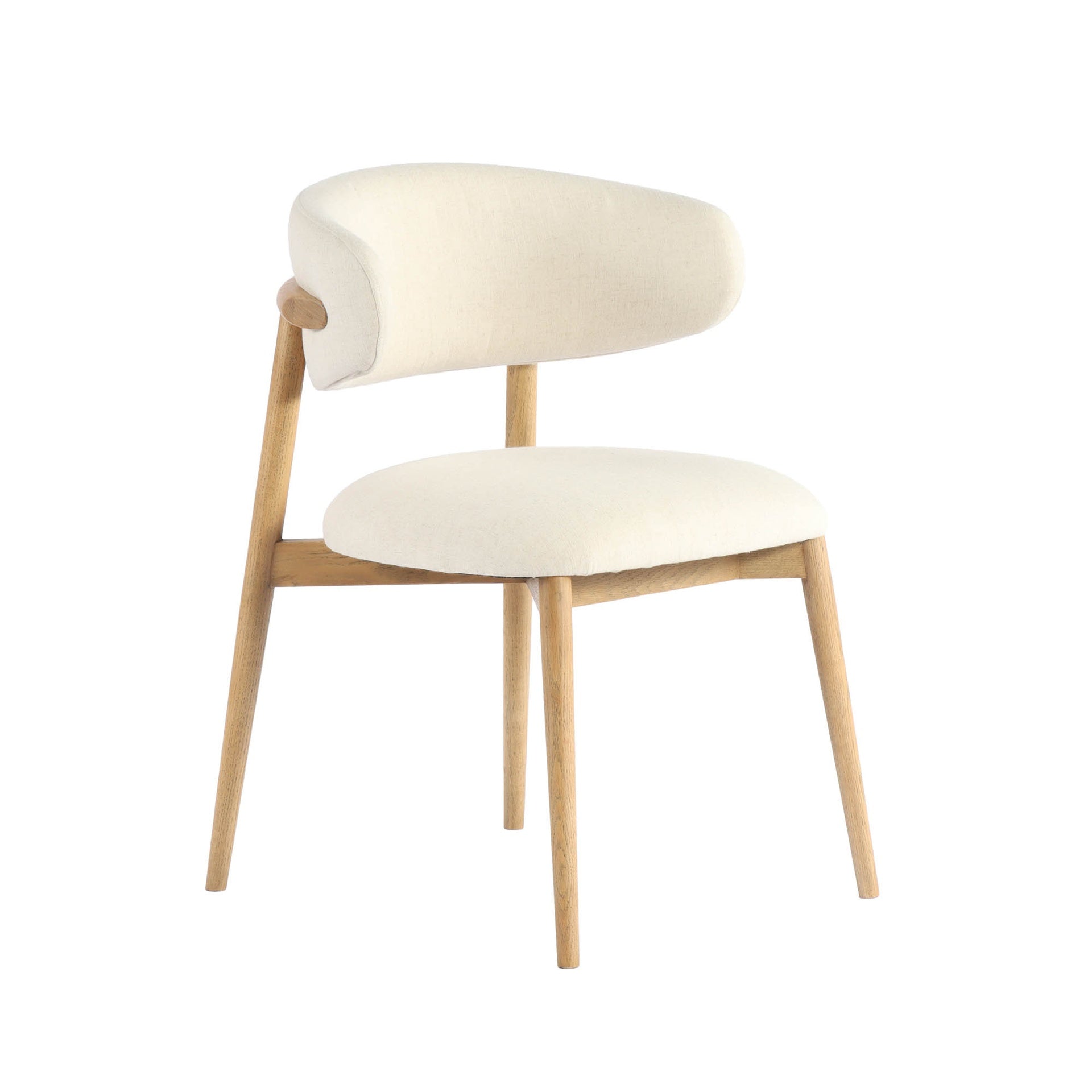 Silla de Comedor Milo - Lino Savile (Medidas 55.9 L x 58.4 W x 78.7 H)