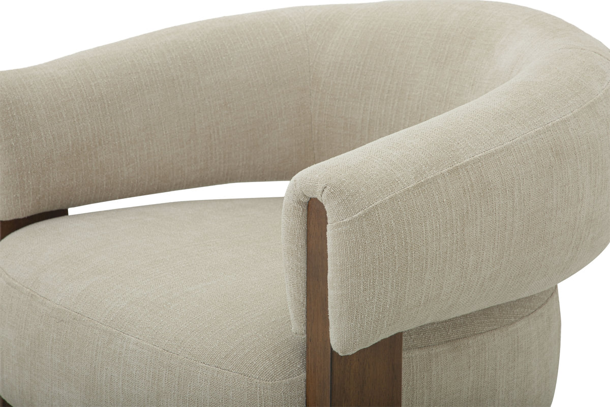 Miami Club Chair - Chenille Ivory