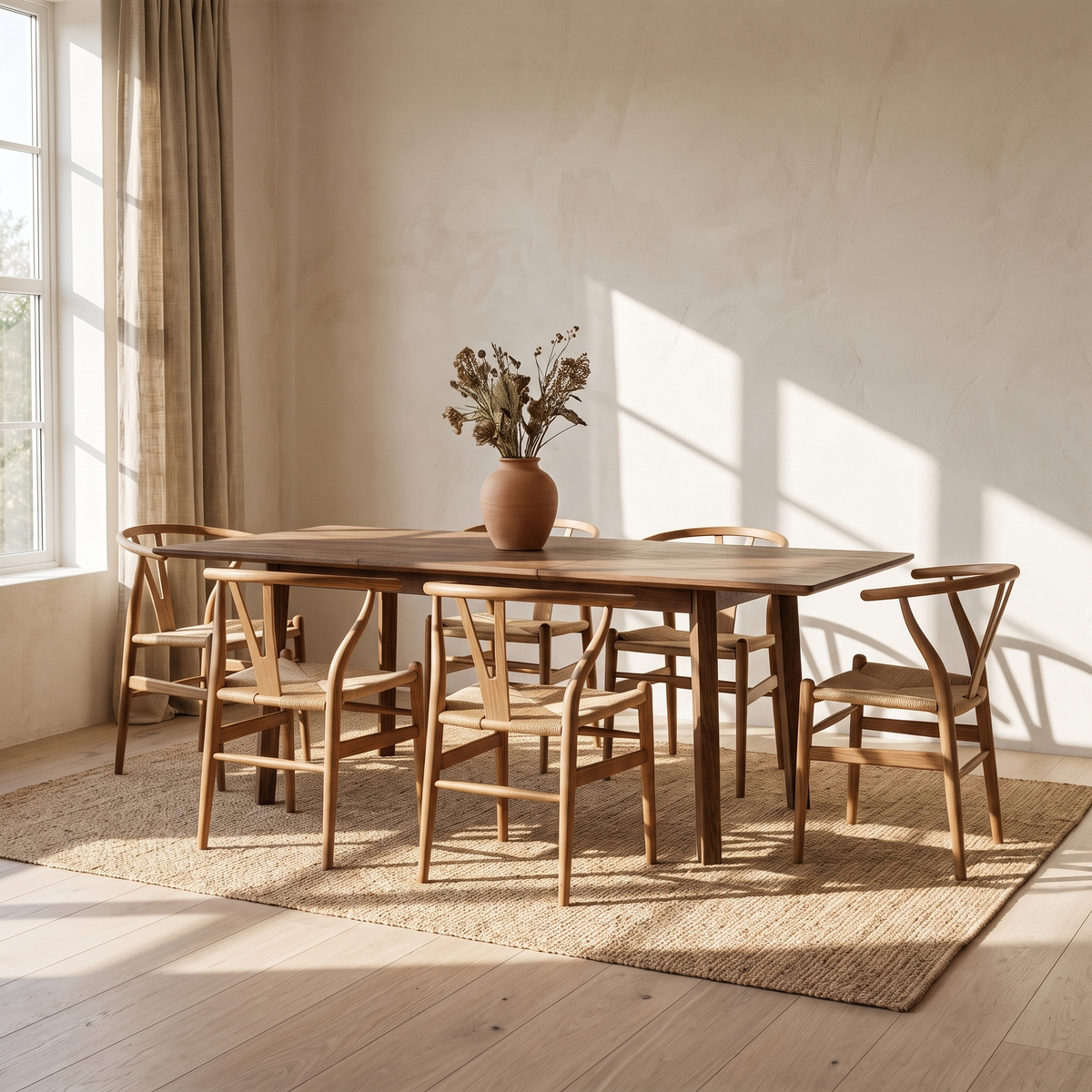 Gia Extension Dining Table 180/260cm - Warm Pecan