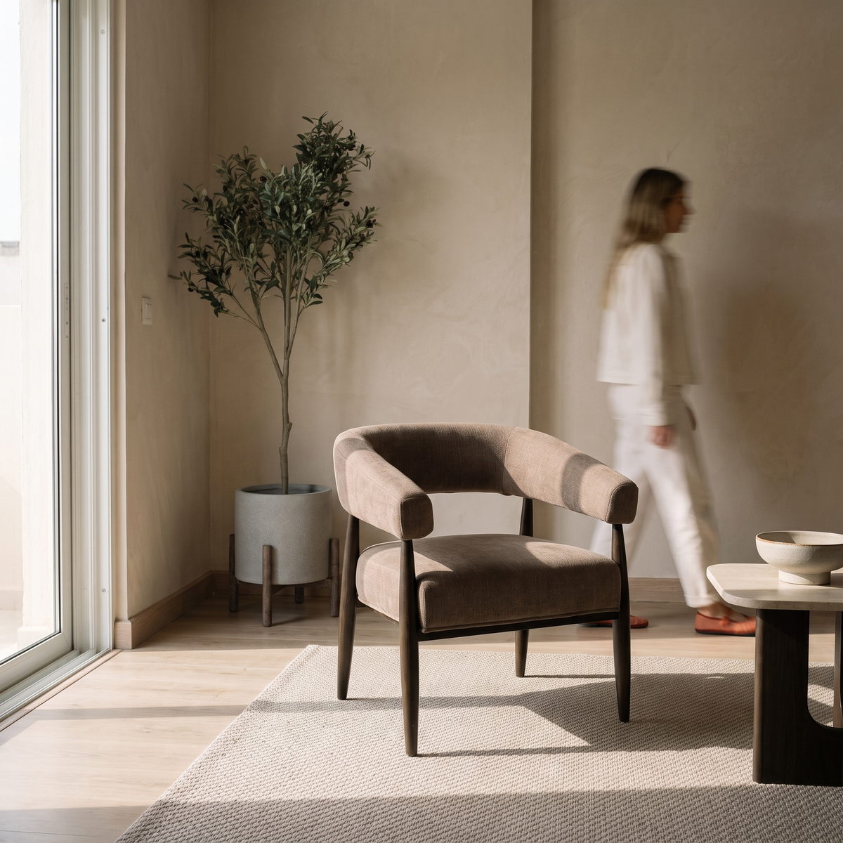 Zora Club Chair - Birch Taupe