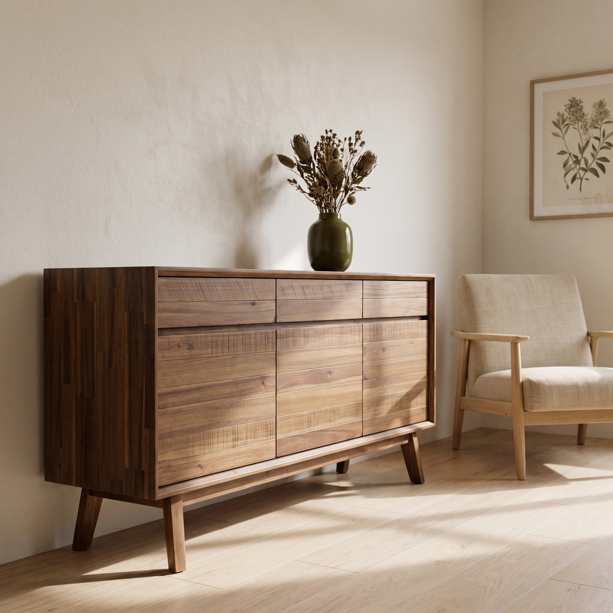 Gia Sideboard - Warm Pecan