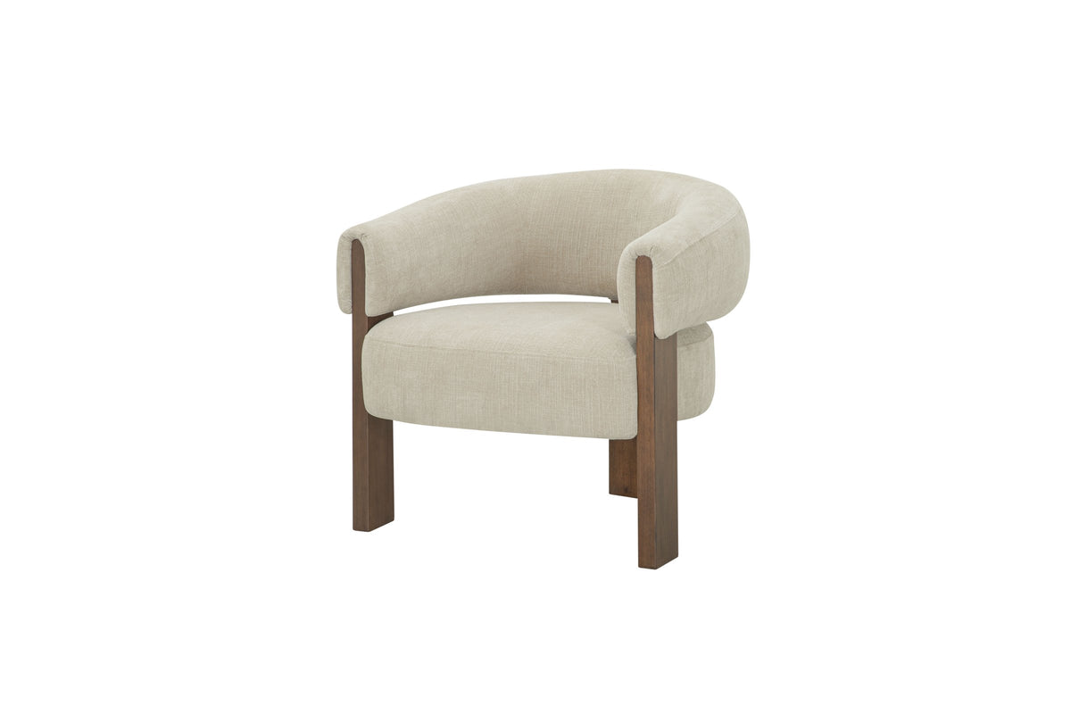 Miami Club Chair - Chenille Ivory