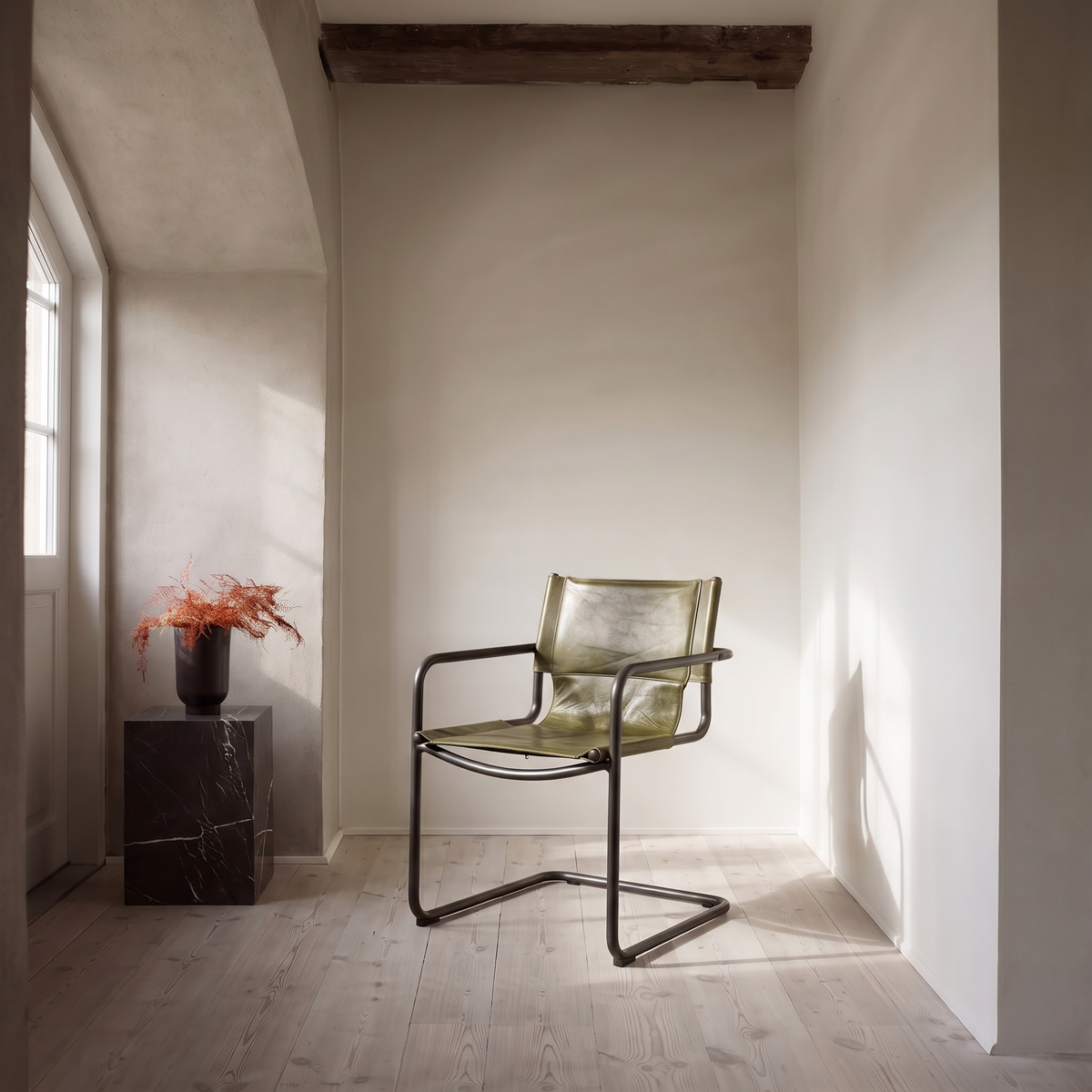 Billy Arm Dining Chair - Matcha