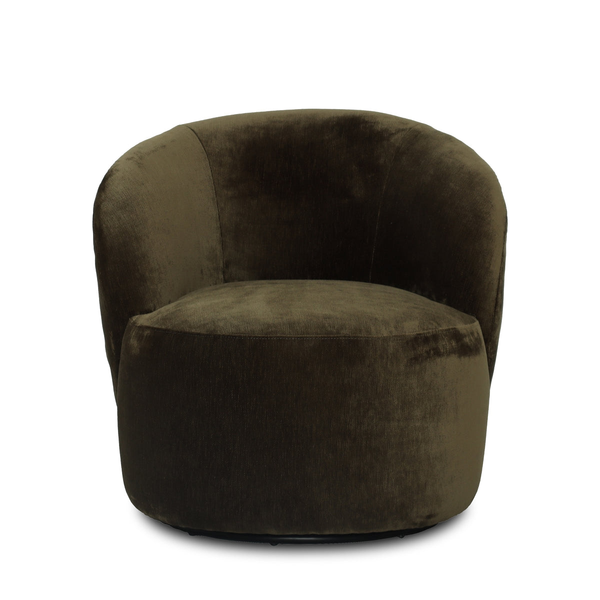 Rollo Swievel Club Chair - Distressed Khaki Green