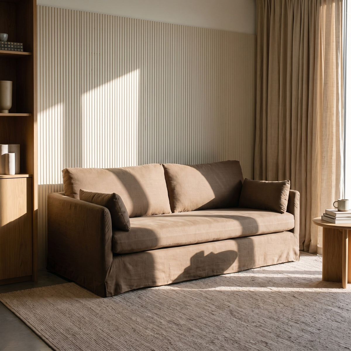 Hanover Sofa - Brown Linen