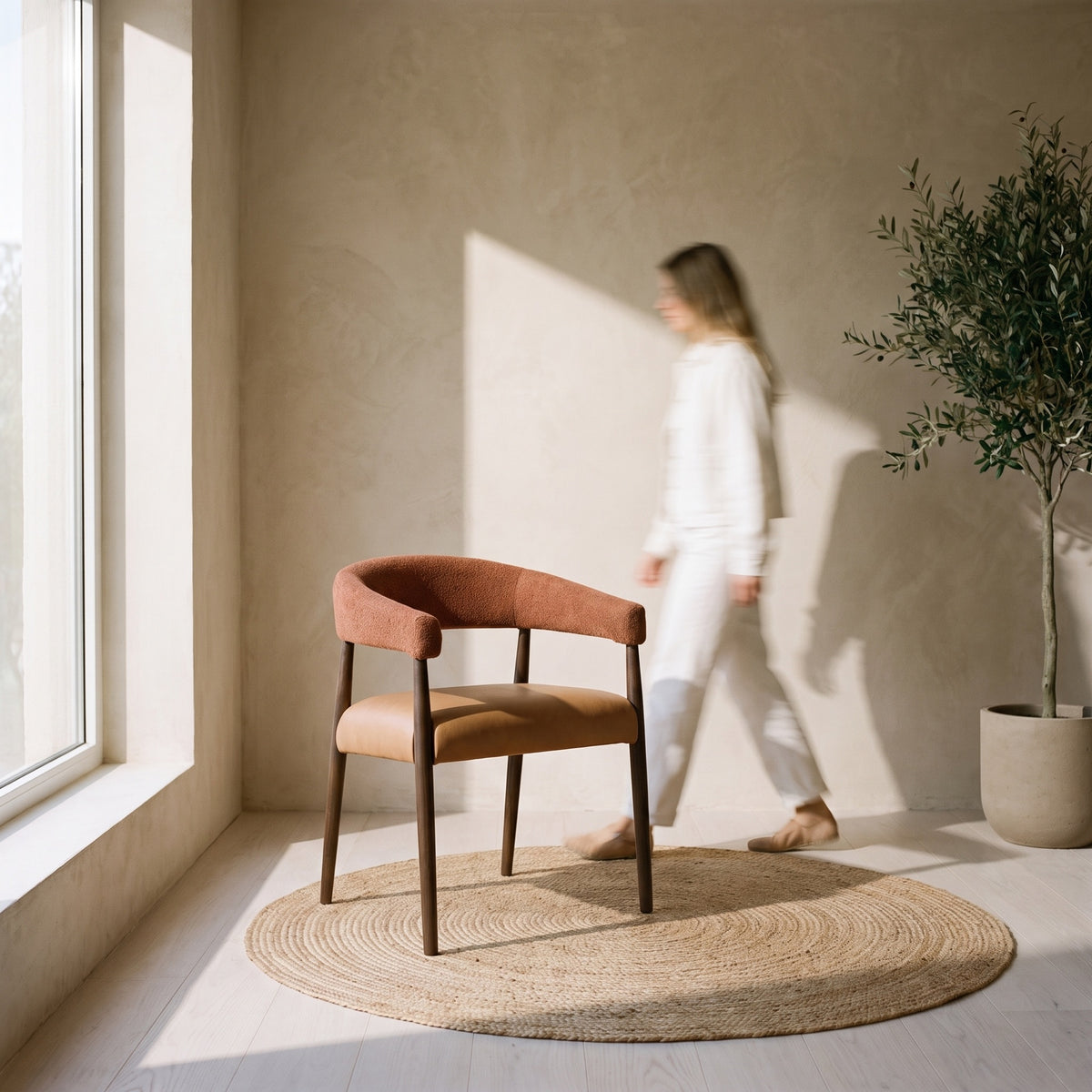 Bonnie Dining Chair - Tawny/ Brick