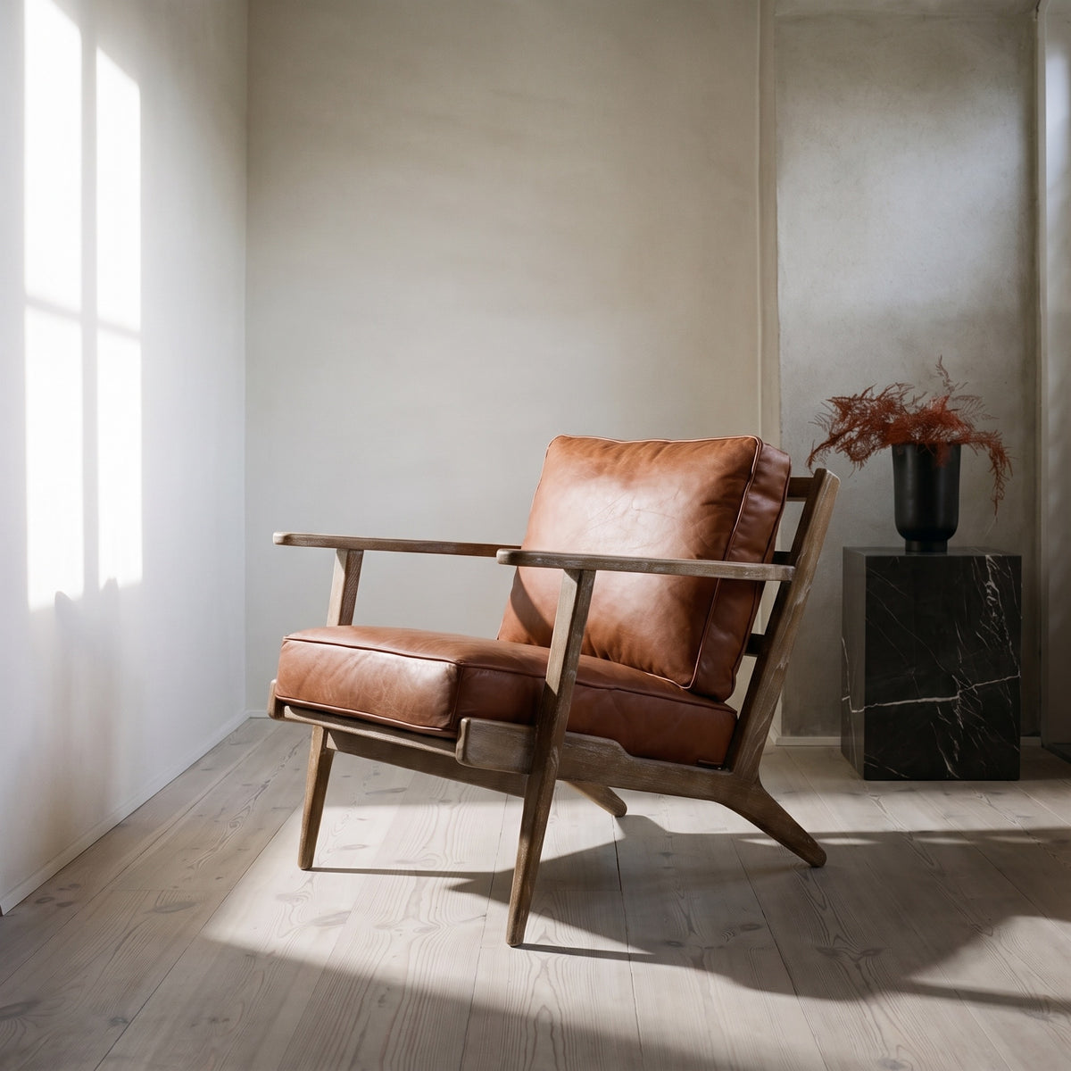 Junior Arm Chair - Saddle Brown