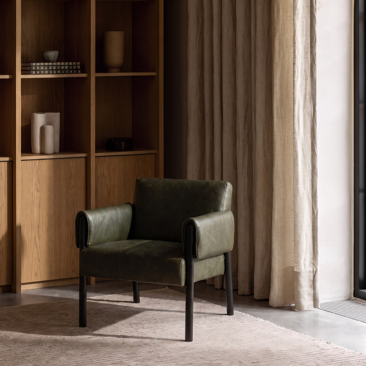Forest Club Chair - Moss Green