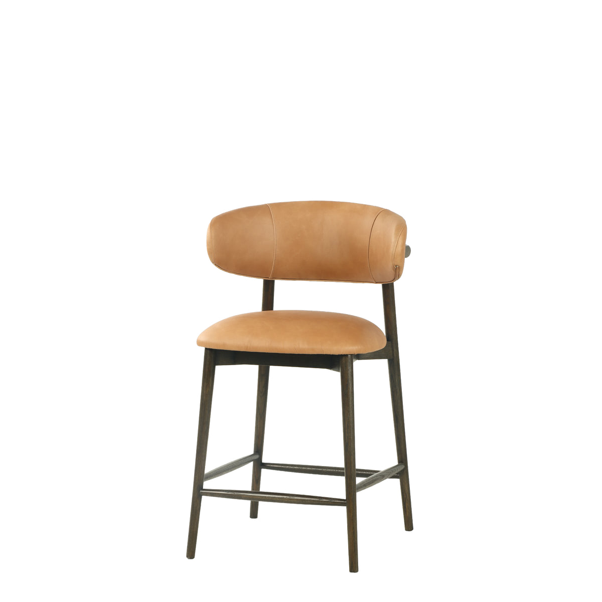 Milo Counter Stool - Hazelnut/ Espresso Frame