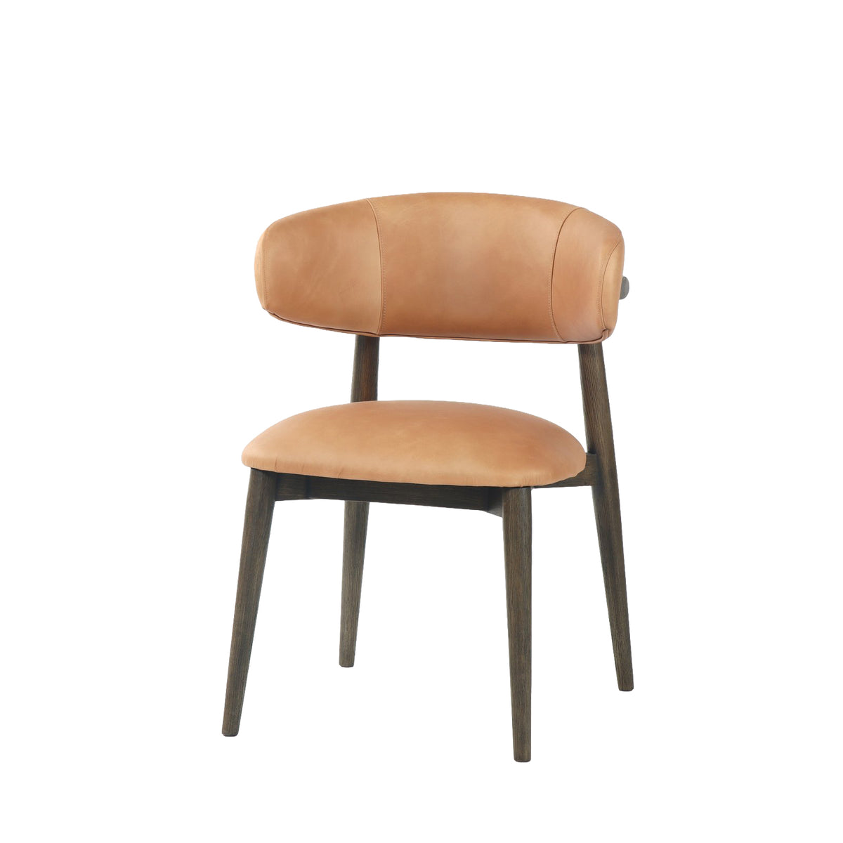 Milo Dining Chair - Hazelnut/Espresso Frame